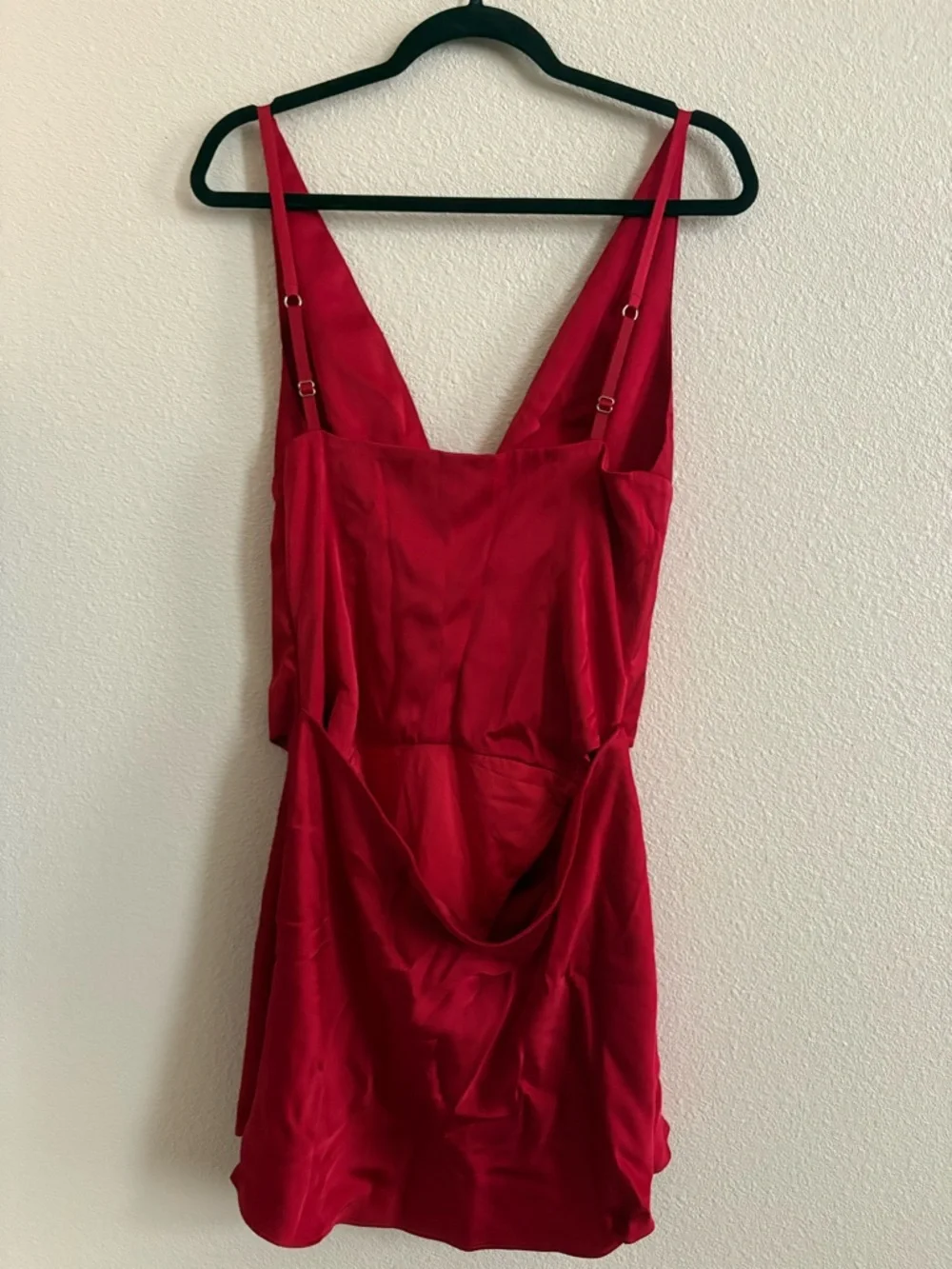 Oh Polly Cutout A-Line Mini Dress in Scarlet Red - Picture 8 of 11